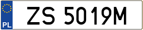 Truck License Plate